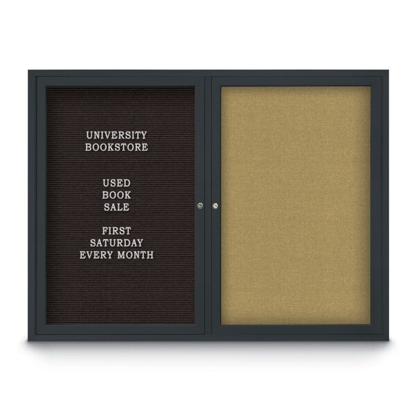 Corkboard, Buff/Black, 24" x 36"